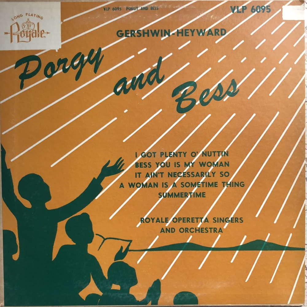 Gershwin, Heyward Varsity Opera Singers And Orchestra Porgy And Bess Vinyl Lp